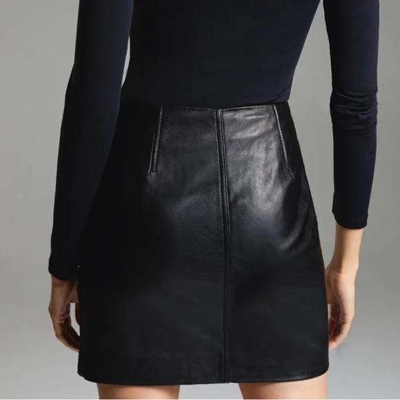 Wilfred Janis Leather Mini skirt - Picture 2 of 7